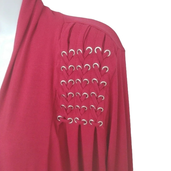 Belldini Burgundy Open Cardigan S - Picture 4 of 7